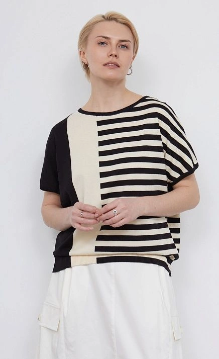 GRIOL. Джемпер жен. 310556.33303.0782S Чёрно-белый GRIOL GRIOL. Джемпер жен. 310556.33303.0782S Чёрно-белый